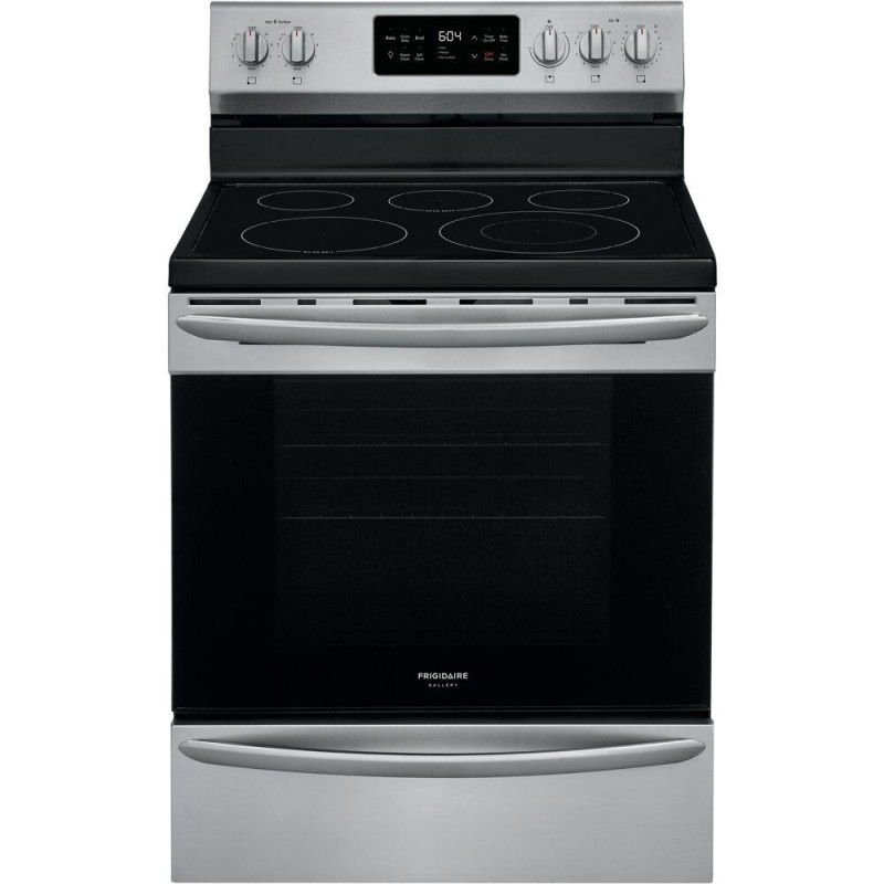 Frigidaire | 30" Freestanding Elect Range Steam Clean Smooth Cooktop